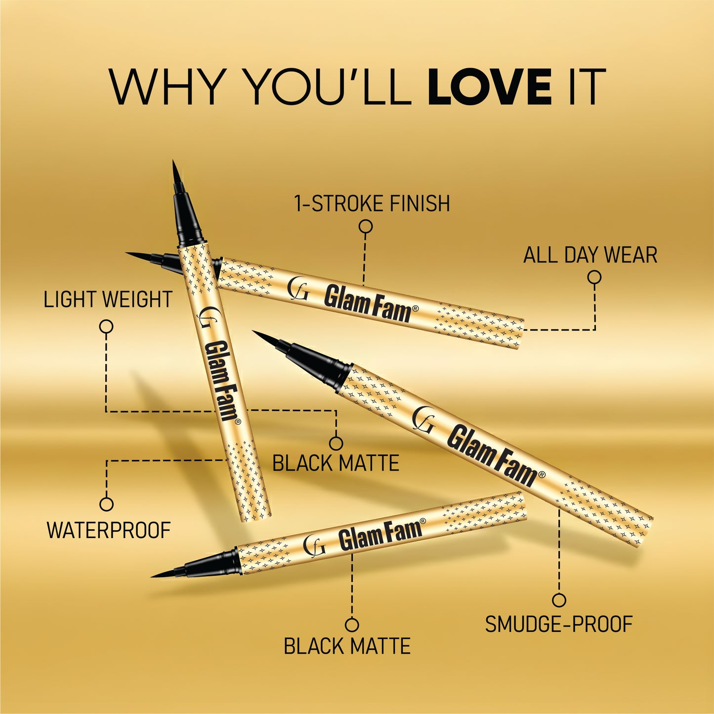 GlamFam Black Magic Eyeliner