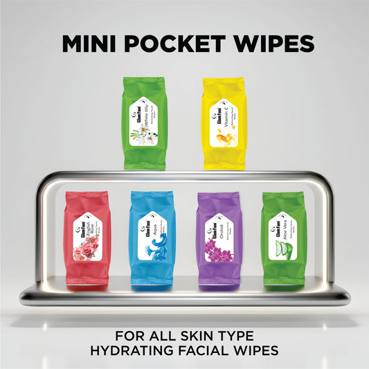 MINI POCKET WIPES (PACK OF 2)